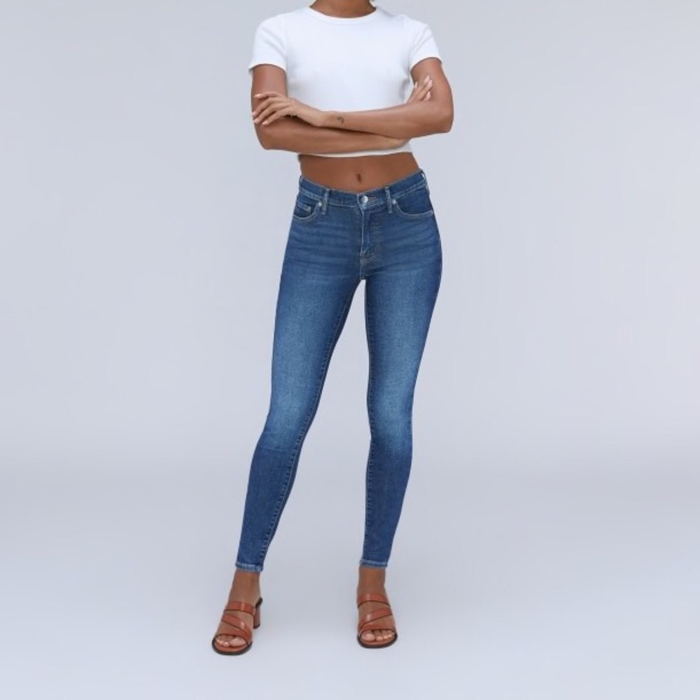 NWT Everlane Mid Rise Skinny Jeans Dark Wash sz 24